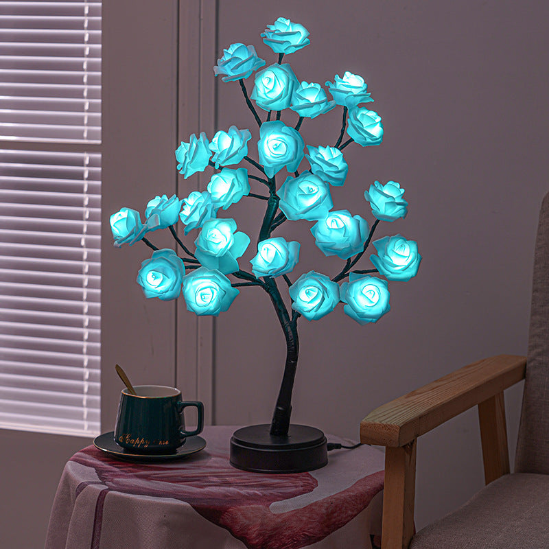 Simulation Tree LED Rose Tree Dekoration Tischlampe