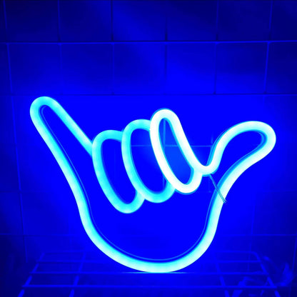 Neon Finger Shape LED Atmosphäre Dekorative Neon Lichter