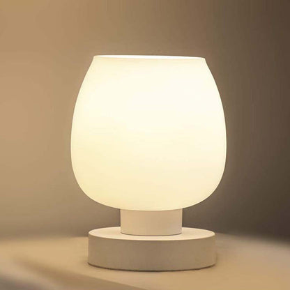 Moderne Minimalistische Flache Runde Glas Eisen 1-Lampe Tischleuchte Für Wohnzimmer