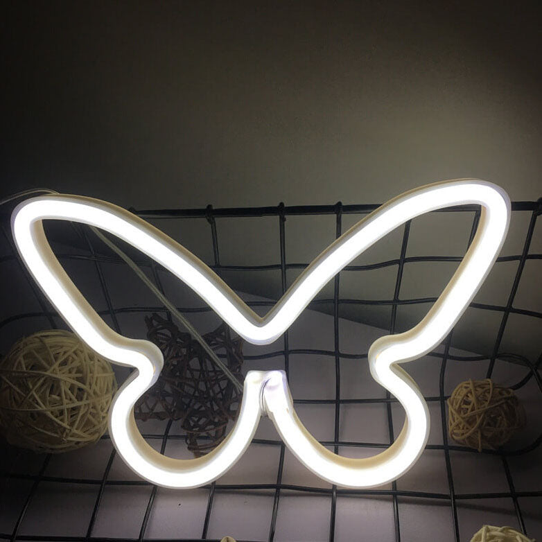 Kreative Neon-Schmetterling LED Batterie/USB Dekorative Neonlampe