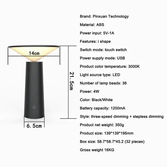 Kabellose Tischlampe