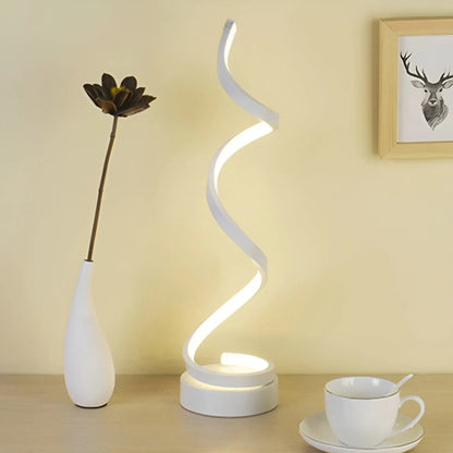 Elegante Spiral Glow LED Schreibtischlampe – Energieeffizient, Nachhaltig & Augenfreundliches Design