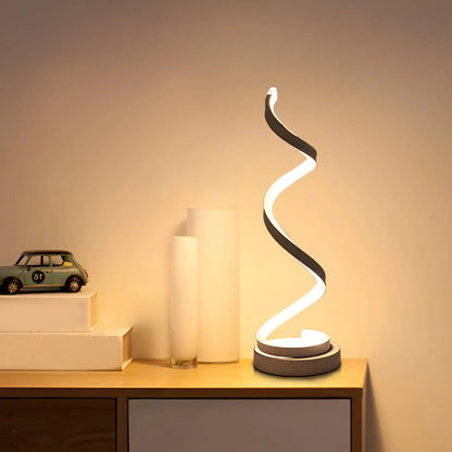 Elegante Spiral Glow LED Schreibtischlampe – Energieeffizient, Nachhaltig & Augenfreundliches Design