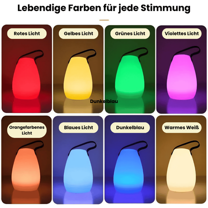 Lampe - Tragbare wasserdichte kabellose Tischlampe mit Fernbedienung