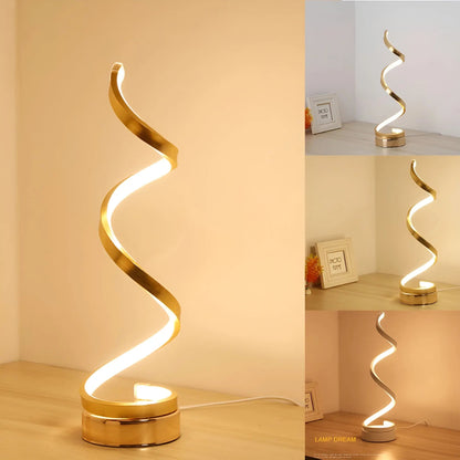 Spiral Glow LED-Schreibtischlampe – Energiesparend, Langlebig & Augenfreundliches Design