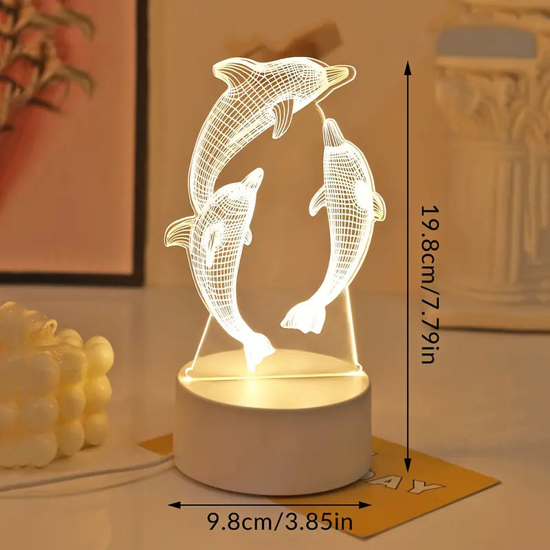 Saylor - 3D Illusions-LED-Lampe mit Motiv