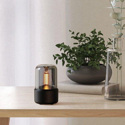 Candlelight Aroma Diffuser Lamp - LED Licht mit Aromatherapie und Kerzenlicht-Effekt