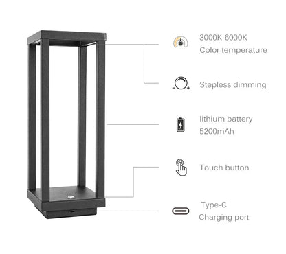 Kabellose LED-Touch-Sensor-Tischlampe