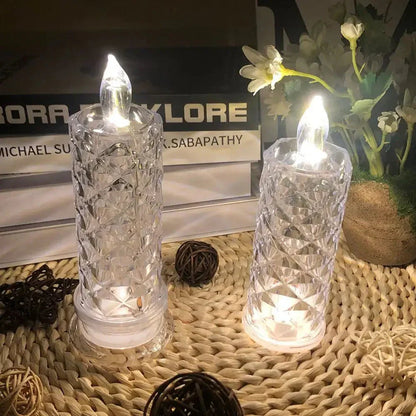 Diamantförmige Tischlampe aus Kristall