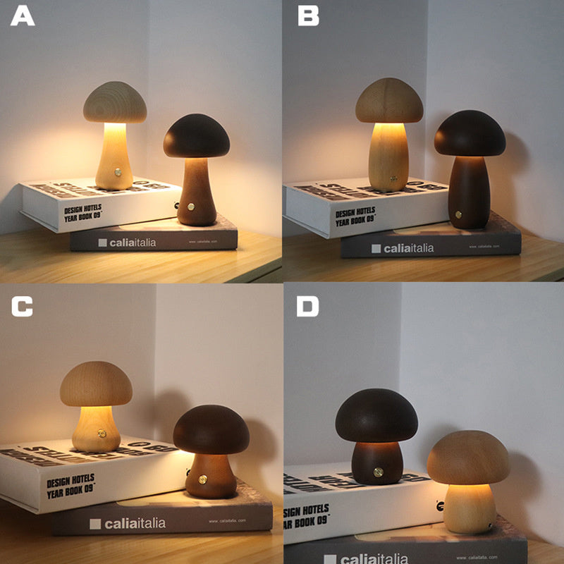 MushLight - Holz-Pilz LED Nachtlicht