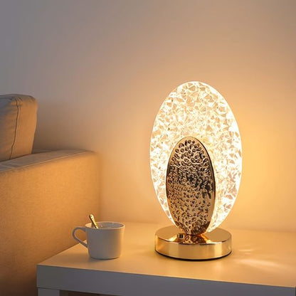 Moderne & Luxus Pfau Tischlampe - CrystalGlow