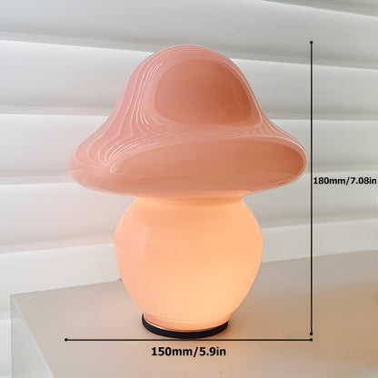 MushroomDream Lampe – Verzaubernde Glasbeleuchtung mit Pilzmuster