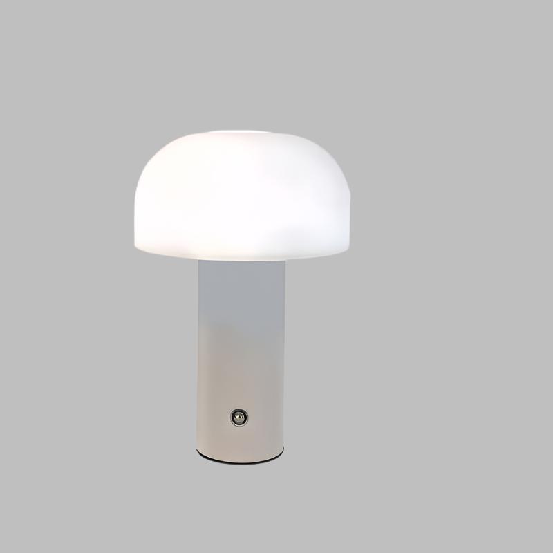 Design Pilz Tischlampe Dimmbar Kabellos 15cm Acryl