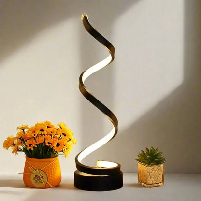 Minimalistische Spiral Tischlampe