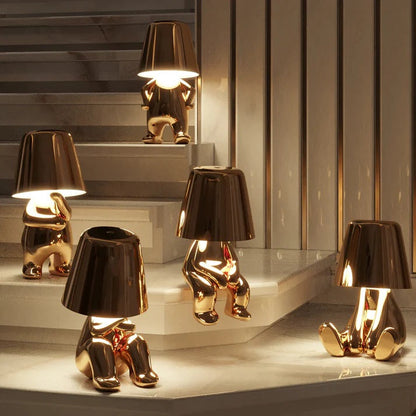 Golden | Tischlampe | Einzigartiger Stil | Ambientebeleuchtung