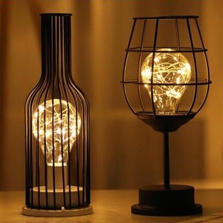 Drahtdesign Tischlampe