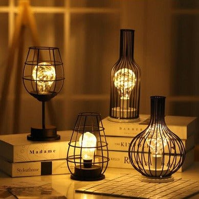 Drahtdesign Tischlampe